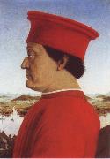 Piero della Francesca Portrait of Duke Frederico da Montefello and Battista Sfozza Germany oil painting artist